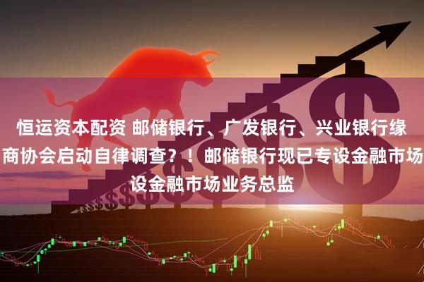 恒运资本配资 邮储银行、广发银行、兴业银行缘何被交易商协会启动自律调查？！邮储银行现已专设金融市场业务总监